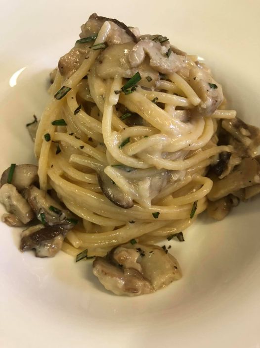Spaghetti crema parmigiano
